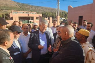 Mohammed Sadiki en visite dans les zones sinistrées des provinces d'Al Haouz et Chichaoua