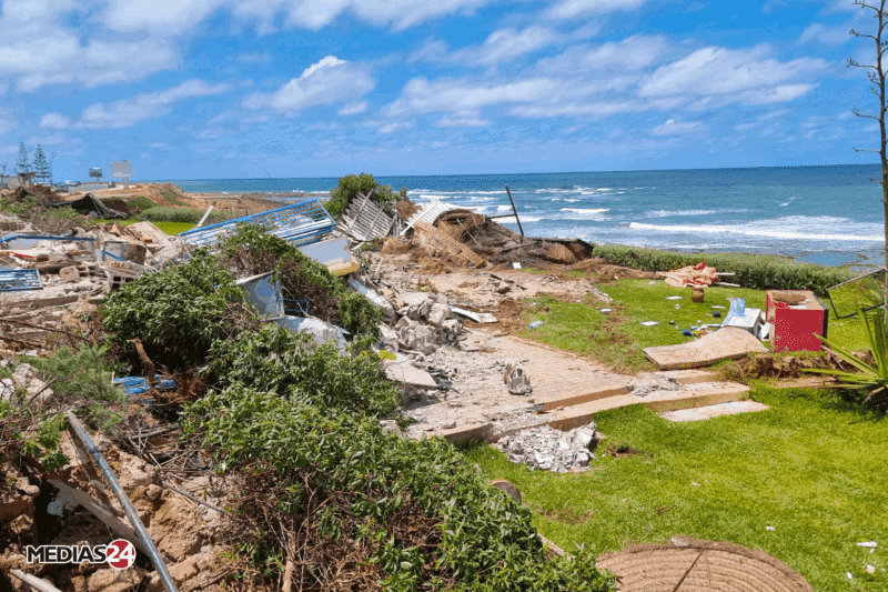 Dar Bouazza : début de la libération du domaine public maritime, démolition de deux restaurants de luxe