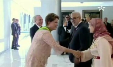 Les Benkirane à l'investiture de Rousseff