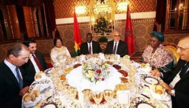 Dîner royal en l'honneur du premier ministre burkinabé