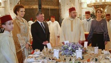 En images: Le Roi Abdallah II et la Reine Rania au Maroc