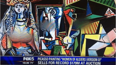 Fox 5 floute les seins sur un tableau de Picasso