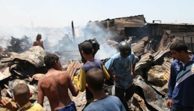 Un incendie ravage le marché du bidonville Rhamna à Sidi Moumen