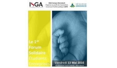 1er Forum solidaire étudiants entreprises, le 13 mai à Marrakech
