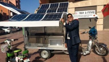 Réalisation du premier triporteur frigorifique solaire marocain