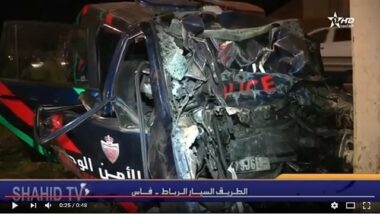 Vidéo. 4 policiers meurent dans un accident de la route près de Fès