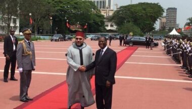 Le Roi s'entretient avec le Président ivoirien