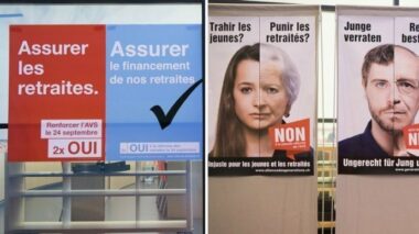 Les Suisses votent contre la réforme des retraites