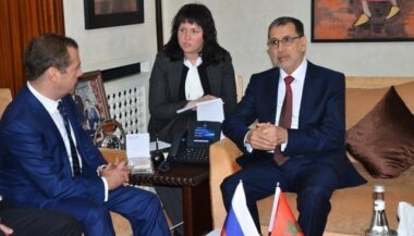 El Otmani reçoit le Premier ministre russe