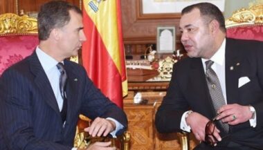 Le Roi d'Espagne au Maroc en janvier 2018 (ministre espagnol des AE)