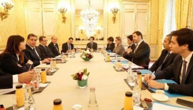 Rencontre entre dirigeants du RNI et LREM à Paris