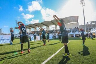 Centrale Danone va rénover 4 terrains de foot en milieu scolaire