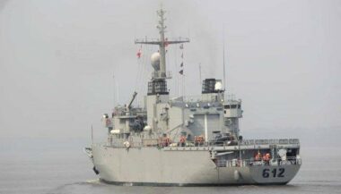 Les frégates Hassan II et Allal Ben Abdellah en escale à Bordeaux