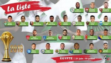 CAN 2019: la liste de l'Algérie dévoilée
