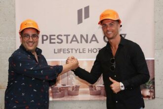 Cristiano Ronaldo sur le chantier de M Avenue à Marrakech !
