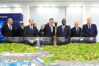 Le président sénégalais Macky Sall visite le port Tanger Med