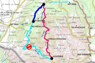 Interdiction de la circulation sur la RP n°1.011 reliant Ait Baha à Ait Yahya