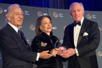 Othman Benjelloun et son épouse primés par la Middle east institute à Washington