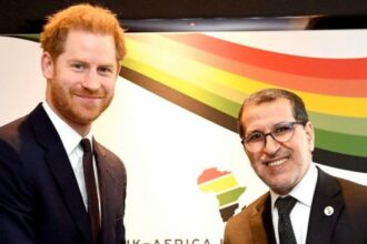 El Otmani rencontre le prince Harry
