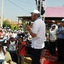 Meeting du RNI - Rassemblement National des Indépendants à la commune rurale Benmansour à Kénitra