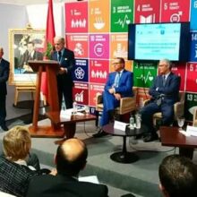 Live #COP22. Présentation de la feuille de route pour l'alignement du secteur financier Marocain sur le développement durable. Avec Mohamed Boussaid, Abdellatif Jouahri et Nizar Baraka