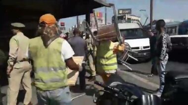 Les autorités locales procèdent à la libération de l'espace public. Images prises aux abords du Bd Ghandi à Casablanca