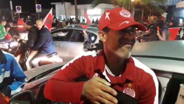 Live: Aîn diab Ambiance et joie des marocains.