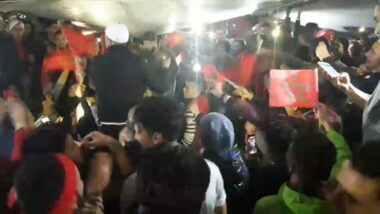 Live: Aîn diab Ambiance et joie des marocains.