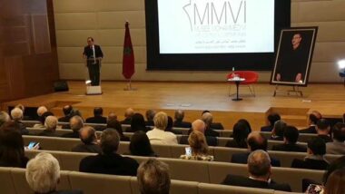 Conférence sur la culture au Musée Mohammed VI avec la présence de François Hollande sur invitation de Mehdi Qotbi