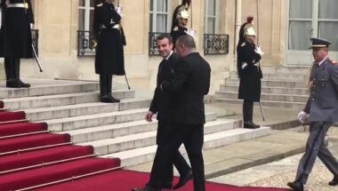 Le Roi Mohammed VI à l'Elysée