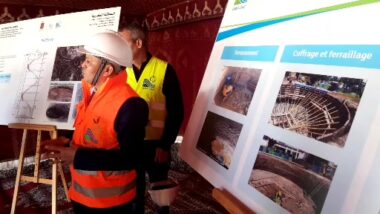 En direct. Lydec : Visite de la galerie de stockage des eaux pluviales à Hay Sadri