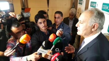 Déclaration du binôme Mezouar/Mekouar après le meeting de présentation du programme.