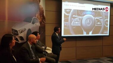 Vidéo conférence, lancement de la nouvelle Mercedes classe A