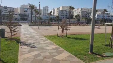 En direct: Visite du chantier de la promenade maritime de la mosquee Hassan 2