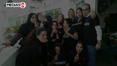 Avec le collectif #masaktach dans les rues de Casablanca.