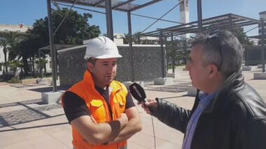 En direct: Visite du chantier de la place Rachidi et de son Skateparc