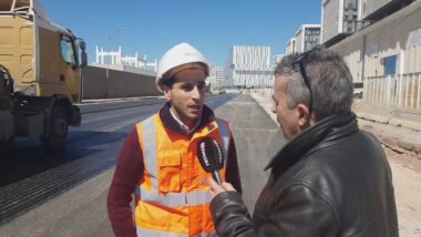 En direct: Visite du chantier de la tremie Almohade