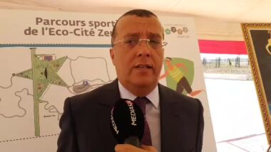 En direct. Eco-Cité Zenata: déclaration d'Amine El Hajhouj, DG de la Société d'Aménagement de Zenata, à l'occasion de l'inauguration du parcours sportif