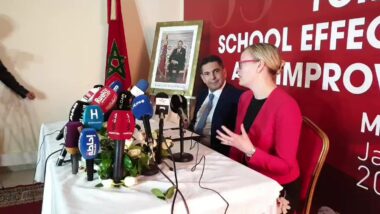 point de presse Saïd Amzazi ministre de l'Éducation nationale, de la Formation professionnelle, de l'Enseignement supérieur et de la Recherche scientifique