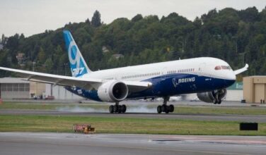 Boeing: premier vol du 787-9, version allongée du «dreamliner»