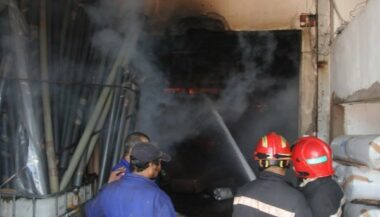Incendie dans une unité industrielle de fabrication de mouchoirs en papier à Berrechid