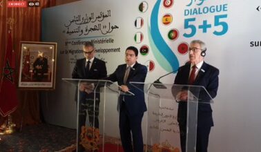 Déclaration de Nasser Bourita à l'occasion de la 8ème Conférence ministérielle du Dialogue 5+5 sur la Migration et le Développement