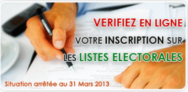 Vérifiez online si votre nom figure sur les listes électorales