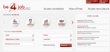 Be4job.com, l’emploi par métier