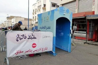 Safi: Installation de passages de désinfection dans différents quartiers