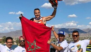 Accueil chaleureux pour Yahya Rammah, champion du monde de jet-ski