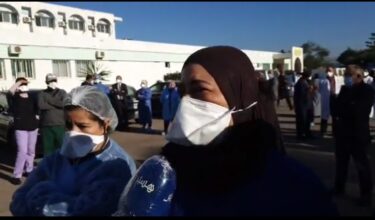 Recueillement et hommage au Dr Othmane Baid, à l'hôpital Mohammed V de Casablanca dont il était directeur.