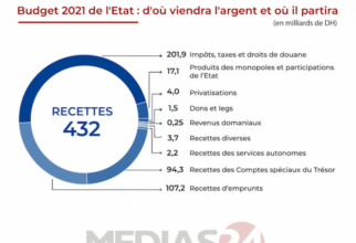 Budget 2021 de l'Etat: d'où viendra l'argent et où il partira (infographie)