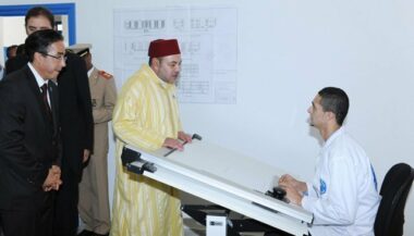 Le Roi inaugure le centre de formation professionnelle de la maison carcérale de Tiflet