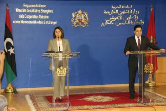 Le ministre des Affaires étrangères Nasser Bourita reçoit son homologue libyen.